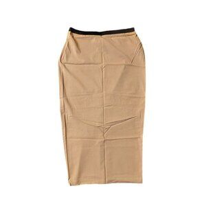 John Richmond Tan & Black Pencil Skirt Sz 42 NWT